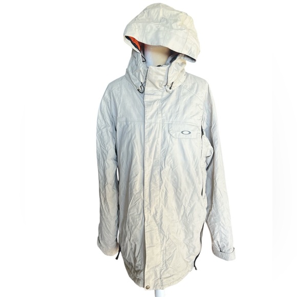Oakley‎ Men’s Snowboard jacket XL loose fit in bone color - Picture 1 of 6
